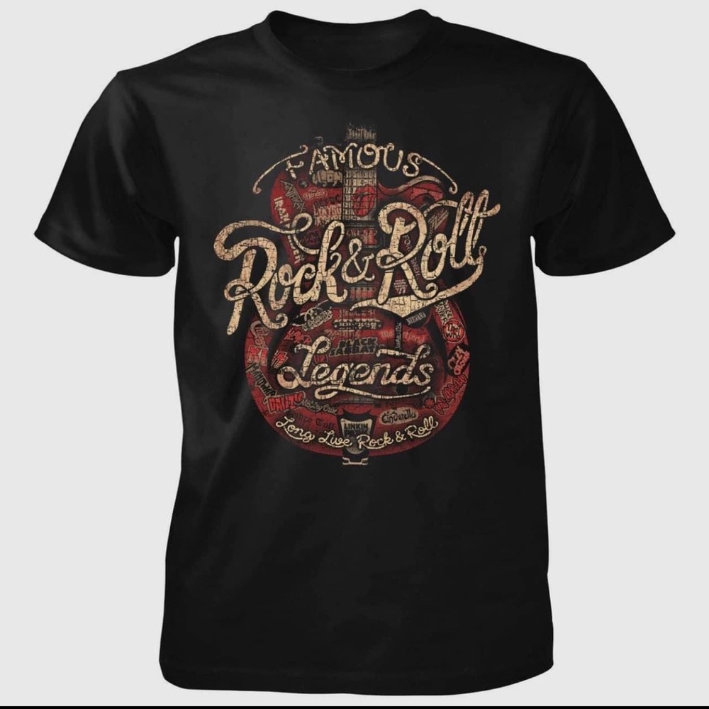 NWT Famous Rock & Roll Legends tee